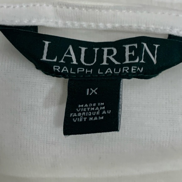 ❤️RALPH LAUREN PRETTY WHITE SHIRT❤️WITH BELL SLEEVES❤️SIZE 1XL❤️ - Picture 2 of 5
